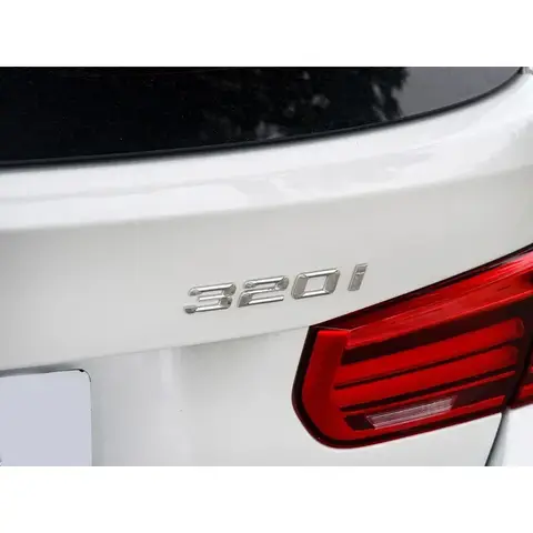 for new font number 316i 318d 320i 325i letters 328d 330i 340i GT Badge ABS 3 Series E90 E46 F30 car rear enclosure sticker 10 best sales car number - №7