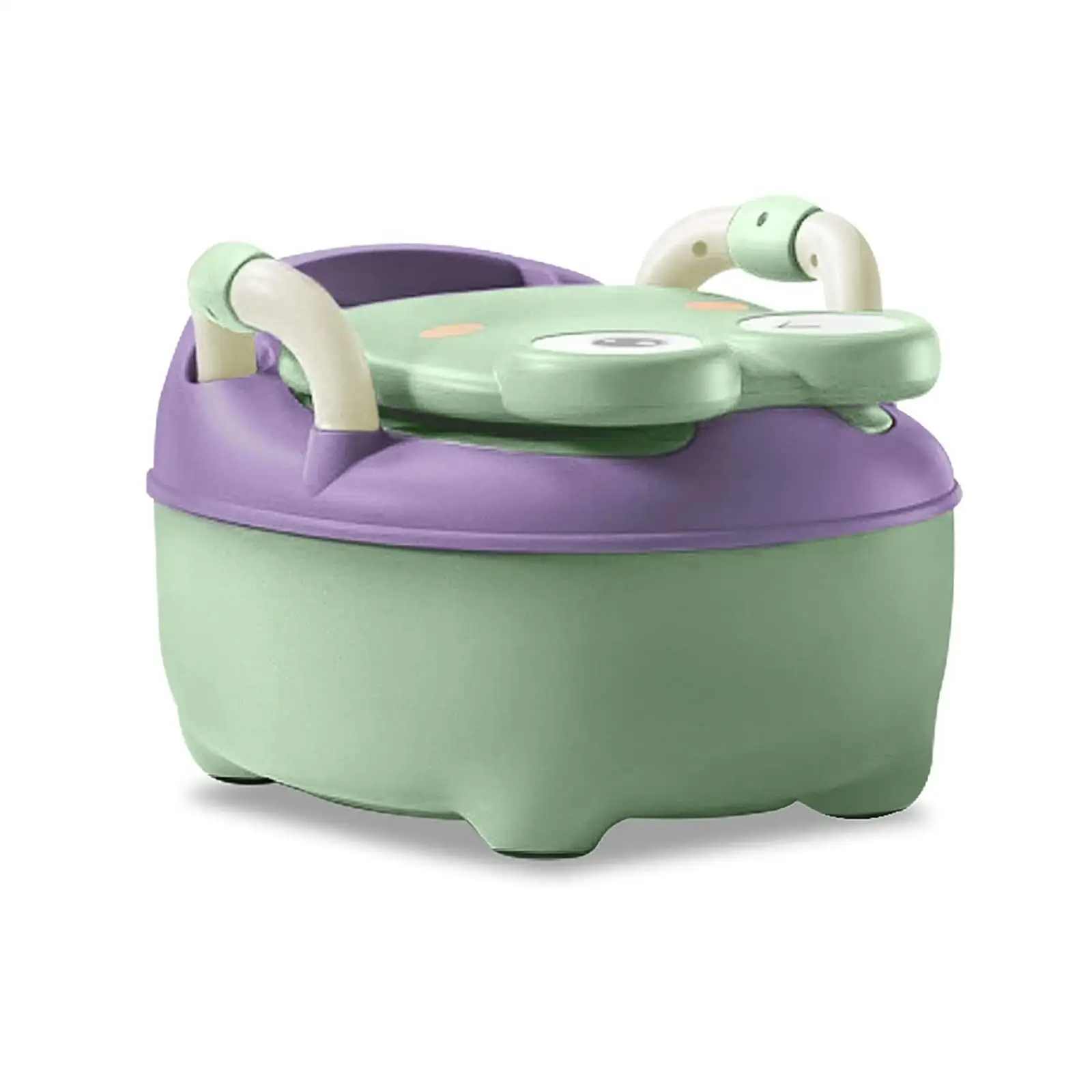 Cute Frog Potty Training Chair for Baby Boys Girls with Removable Potty Drawer and Cleaning Brush