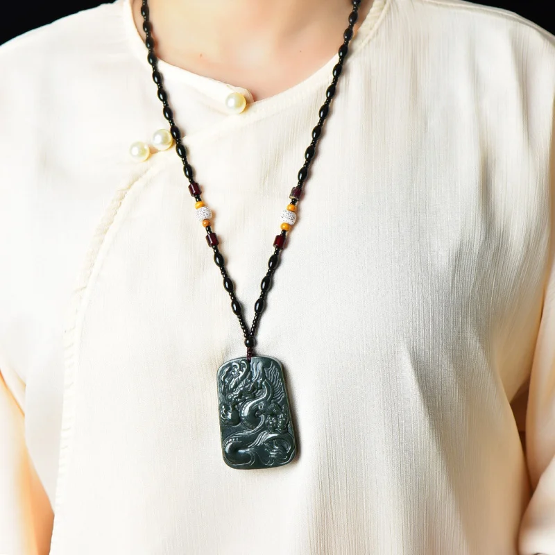 

Premium Hetian Jade Auspicious Pendant