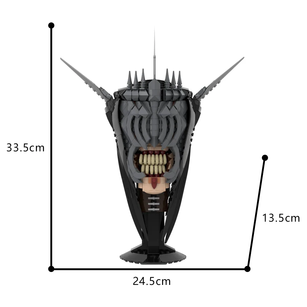 Moc filme anéis boca de sauron blocos de construção clássico filme personagem criativo modelo tijolos criança diy brinquedo conjunto presente aniversário