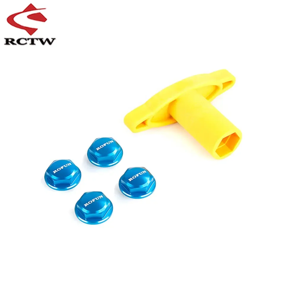 Wheel Tyre Nut with Plastic Wheels Wrench for 1/5 Rc Car TRAXXAS X-MAXX XMAXX 6S 8S Losi 5ive T Rofun Rovan LT Truck Spare Parts