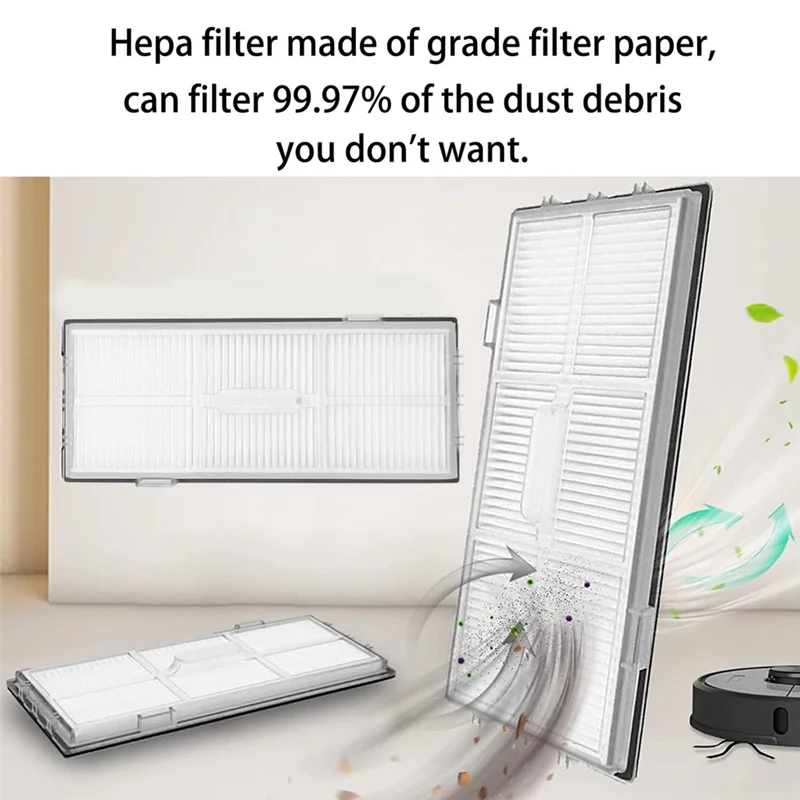 20PCS Per Roborock S8/S8 +/S8 Pro Ultra Robot Aspirapolvere Doppie Spazzole Principali Mop Filtri Sacchetti Per La Polvere di Ricambio