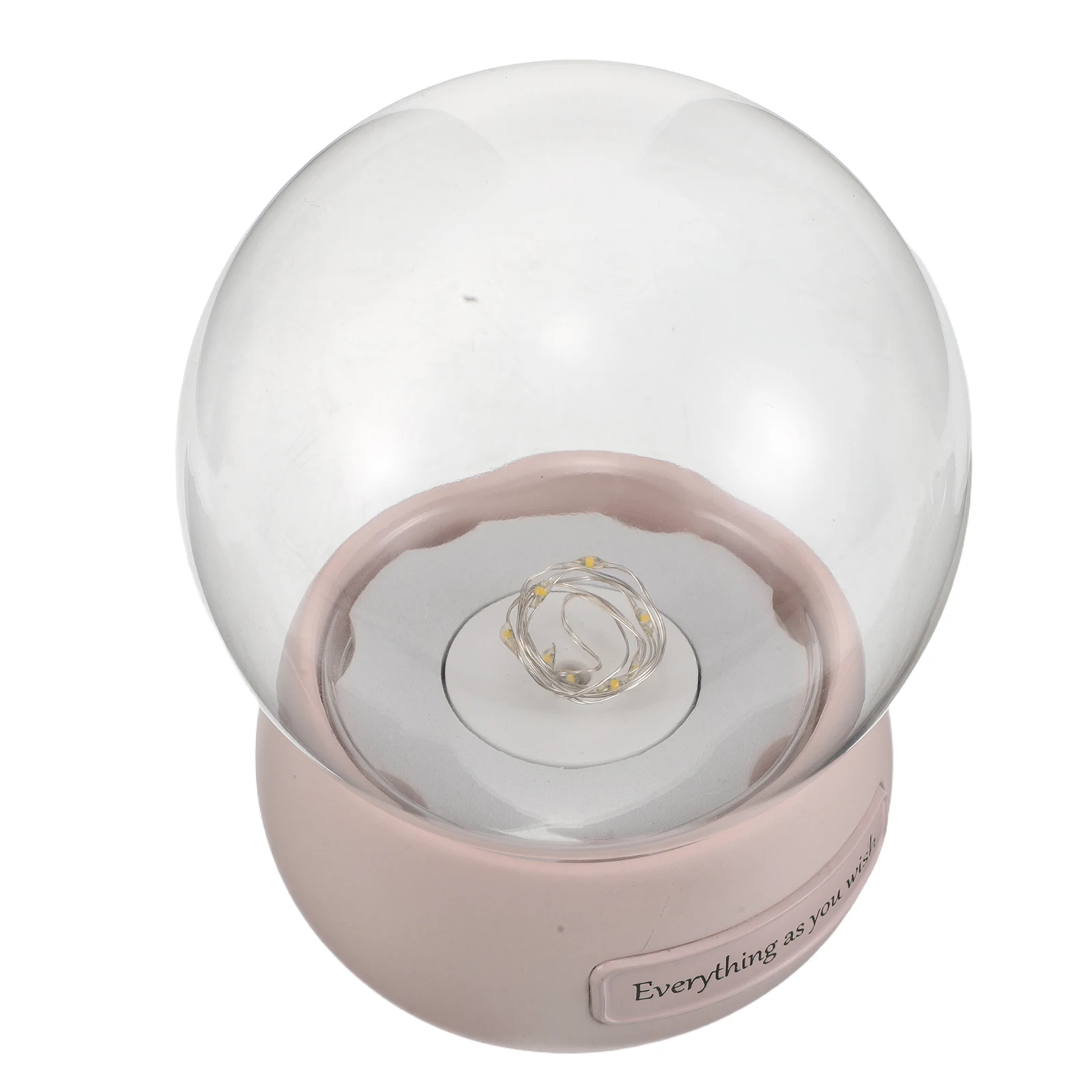 

Preserved Rose Eternal Flower Glass Dome LED Light Base Clear Cloche Dustproof Display Romantic Gift Glass Flower Dome