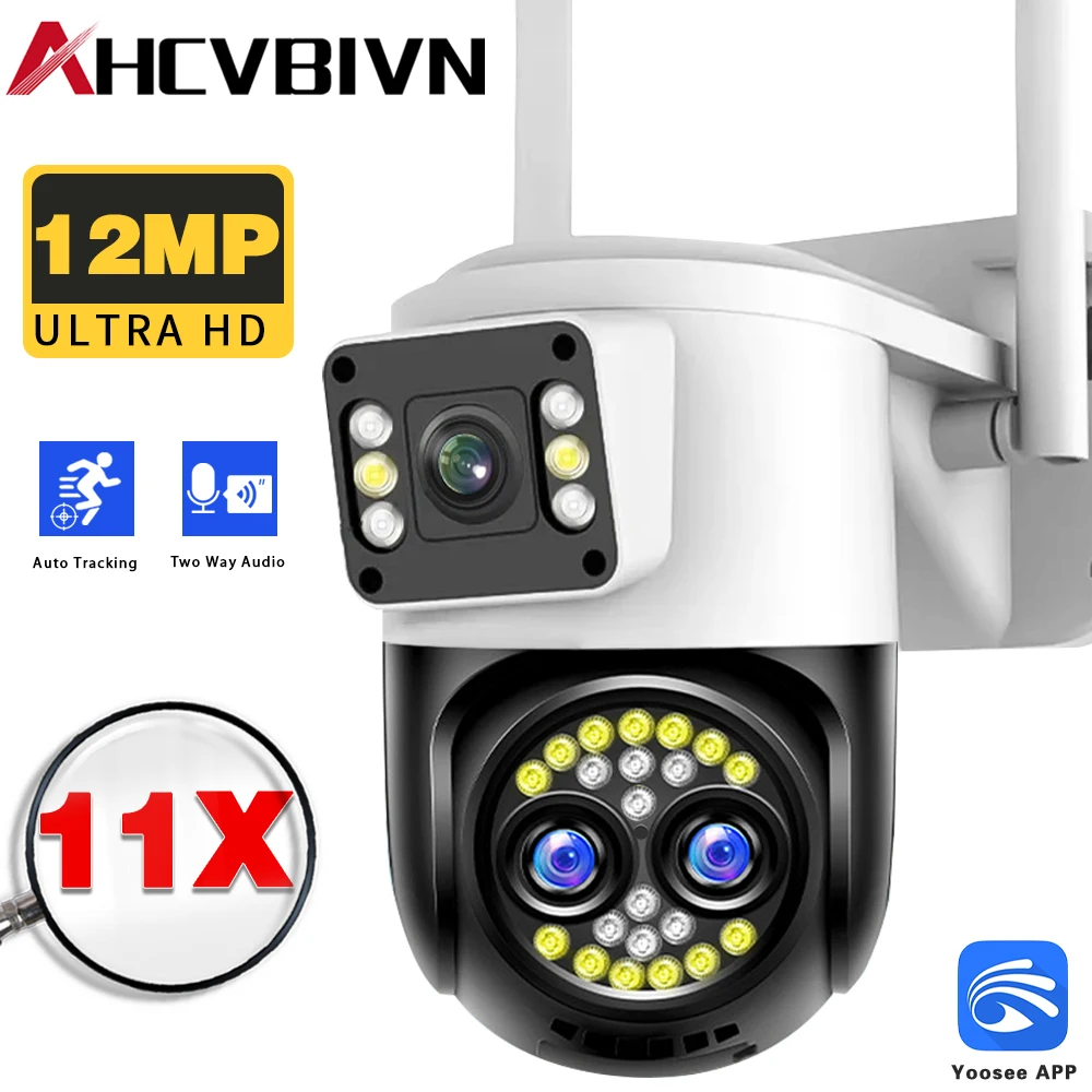 

12MP 10x Zoom Smart Home WIFI Camera Outdoor HD Video Surveillance Camera Outdoor Security Network Camera Wireless CCTV Yoosee