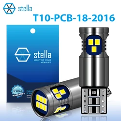 Stella 2pc LED T10 W5W Super Bright Canbus Bulb 18 SMD 2016 Chip Light for 12/24V Car/Truck Reading Stop Light 168 192 194 501