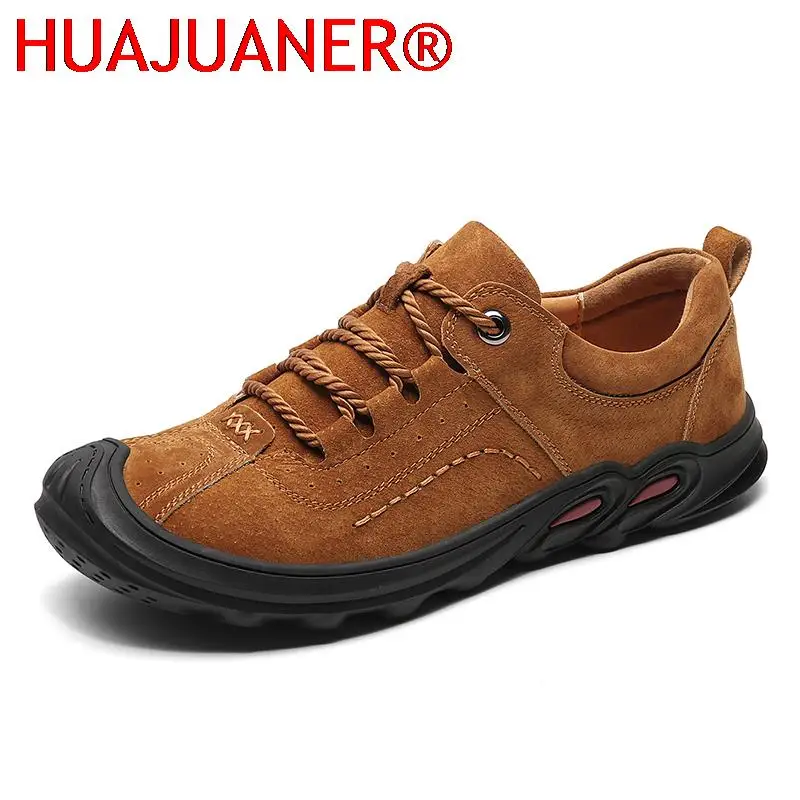 

Fashion Hiking Shoes Men Casual Shoes Comfortable Lightweight Outdoor Shoes Male Travel Footwear Handmade Leisure Flats Men Shoe