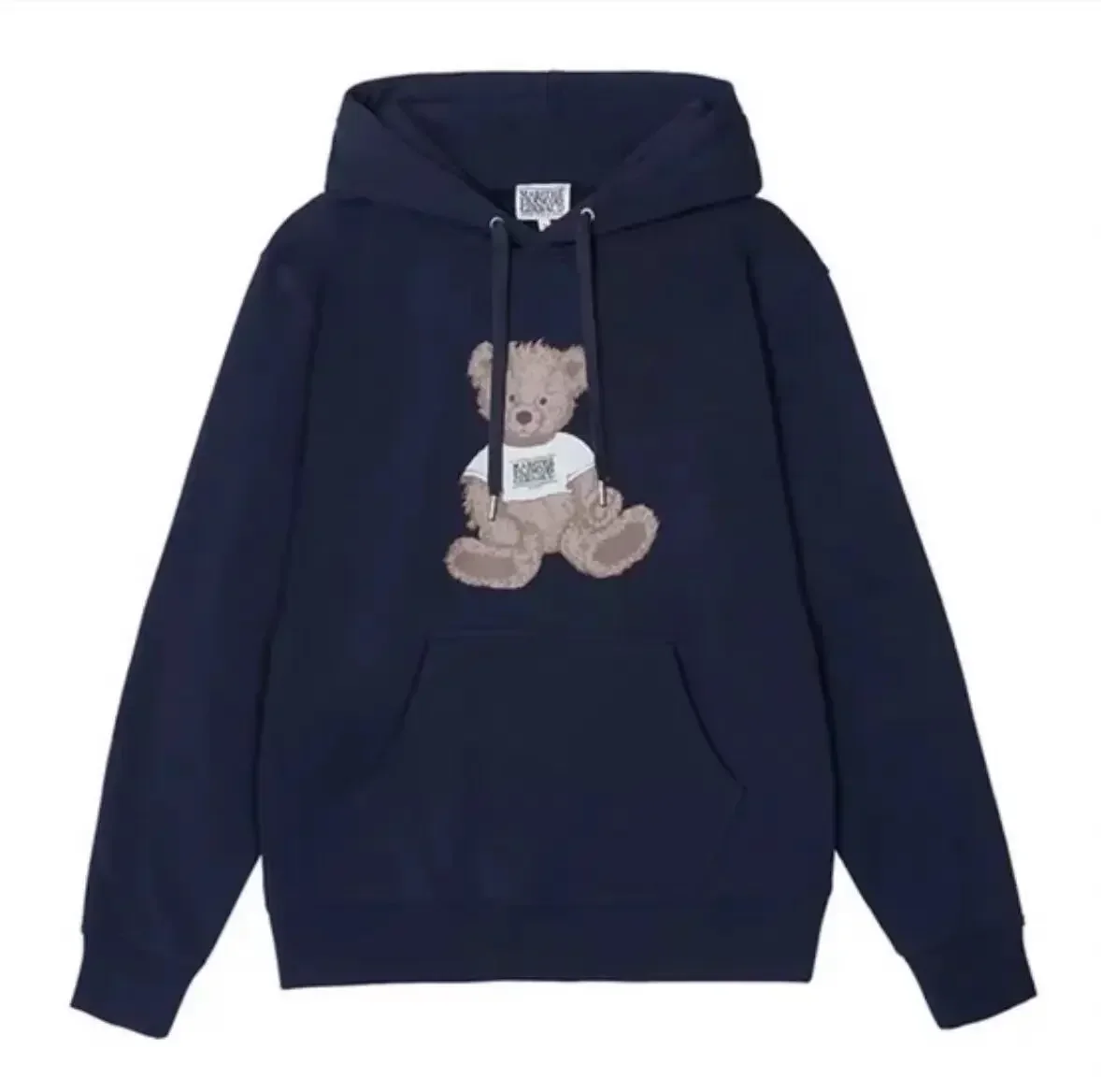 2024 New in Sweater Pullover Jennie Same Bear Print Women's Women Hoodie Long Sleeve 100%Cotton Fleece Korean Designer Brand