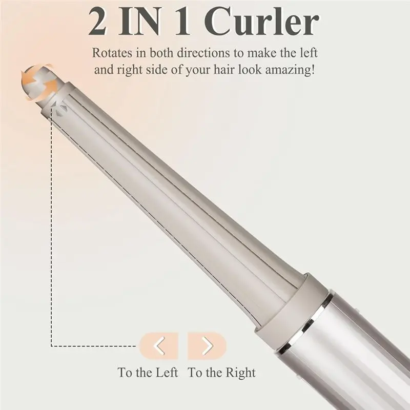 YCOC-Curling Iron Conical Barrels Long For Shark Flexstyle, Auto-Wrap Curling Iron Curlers To Create Natural Classic Waves