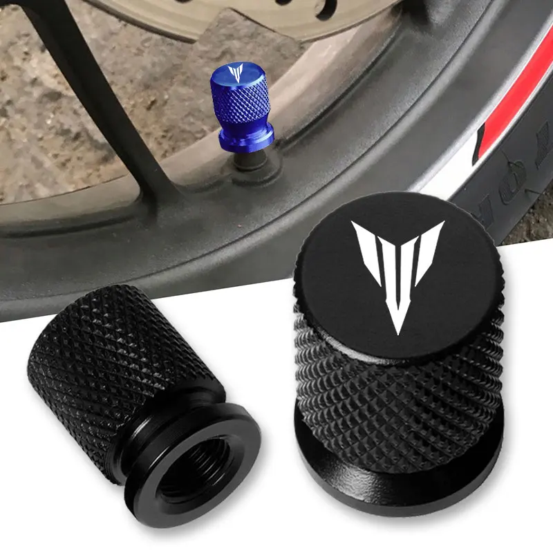 For YAMAHA MT01 MT09 MT07 MT10 MT03 MT 09 07 03 10 MT-09 MT-07 MT-10 MT-03  Motorcycle Wheel Tire Parts Valve Stem Caps Cover