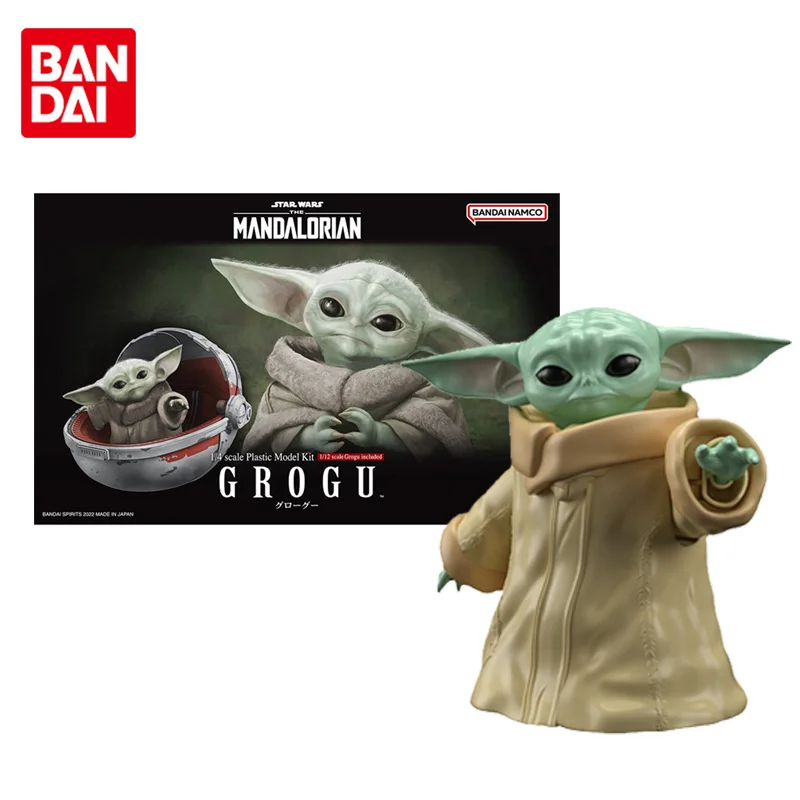 

Bandai Original Star Wars 1/4 The Child Grogu Joints Movable Model Figure Assembly Model Toys Gifts For Children