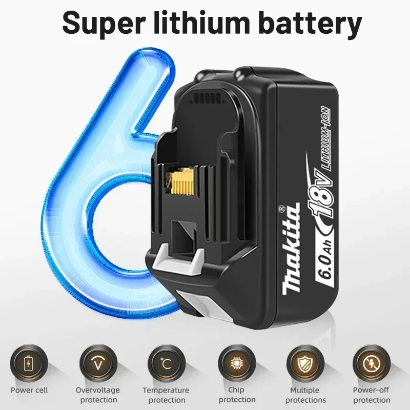 For makita 18v 5/6.0ah bettey,Rechargeable Lithium Ion,makita 18 v battery Power Tool Battery,BL1860B BL1860BL1850 BL1830