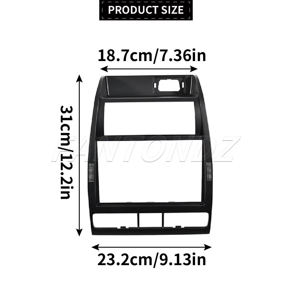 Air Outlet Radio Frame Central Console Panel Cover For Seat Leon Mk1 Toledo Mk2 1998-2006 1M0863263 Navigation Panel Frame Black view 2