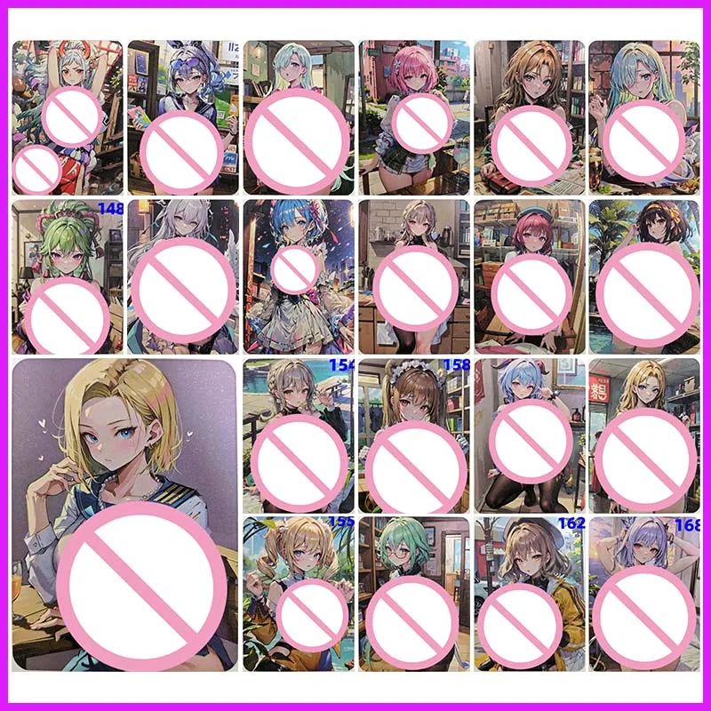 애니메이션 여신 이야기 희귀 A6 수집용 카드 케칭 가뉴 안드로이드 18 렘 브로냐 실버 울프 야마토 장난감 소년 생일 선물