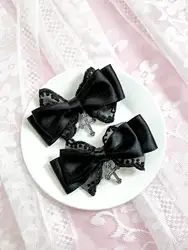 2pcs/set Dark Gothic style women's hair accessory hair clip