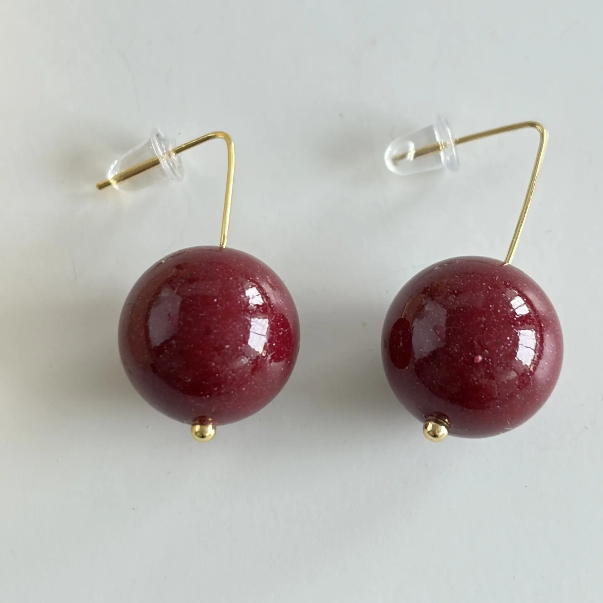 Withered New Year's Red Love Beans New Earrings Jewelry Earrings Women's Earrings Ear Cuffs