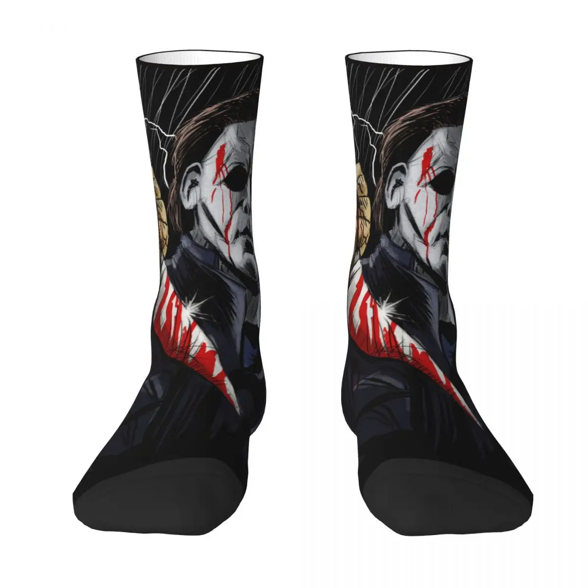 Casual Horror Film Halloween Michael Myers Knife cosy Unisex Socks Outdoor Interesting Four Seasons Socks