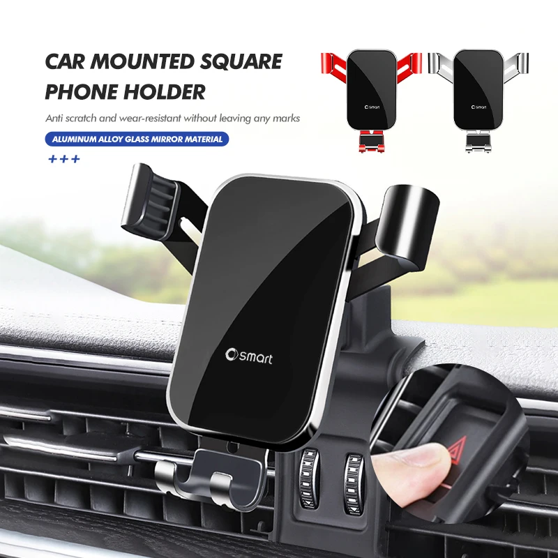 Car Phone Holder Sucker Dashboard Windshield Vent Mobile For Smart Fortwo Forfour 451 453 450 452 454 Roadster Coupe