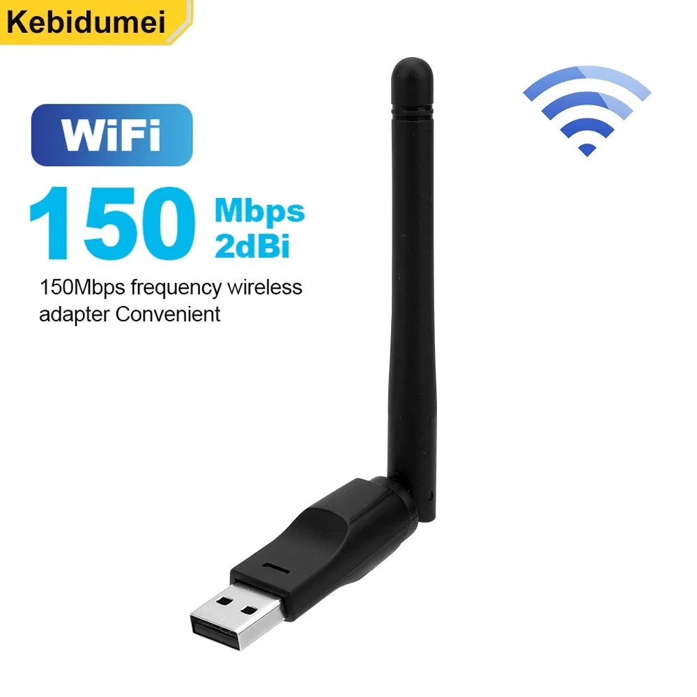 150Mbps MT7601 Mini USB WiFi Adapter 2.4G Wireless Network Card 802.11 b /g/n WiFi Receiver LAN Dongle For  Laptop PC Wholesales