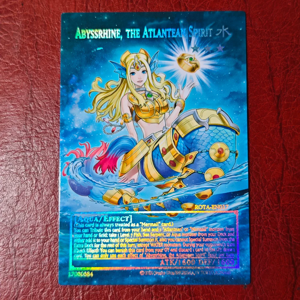 YuGiOh Mermail Atlantean DIY Full Picture Trading Card Not