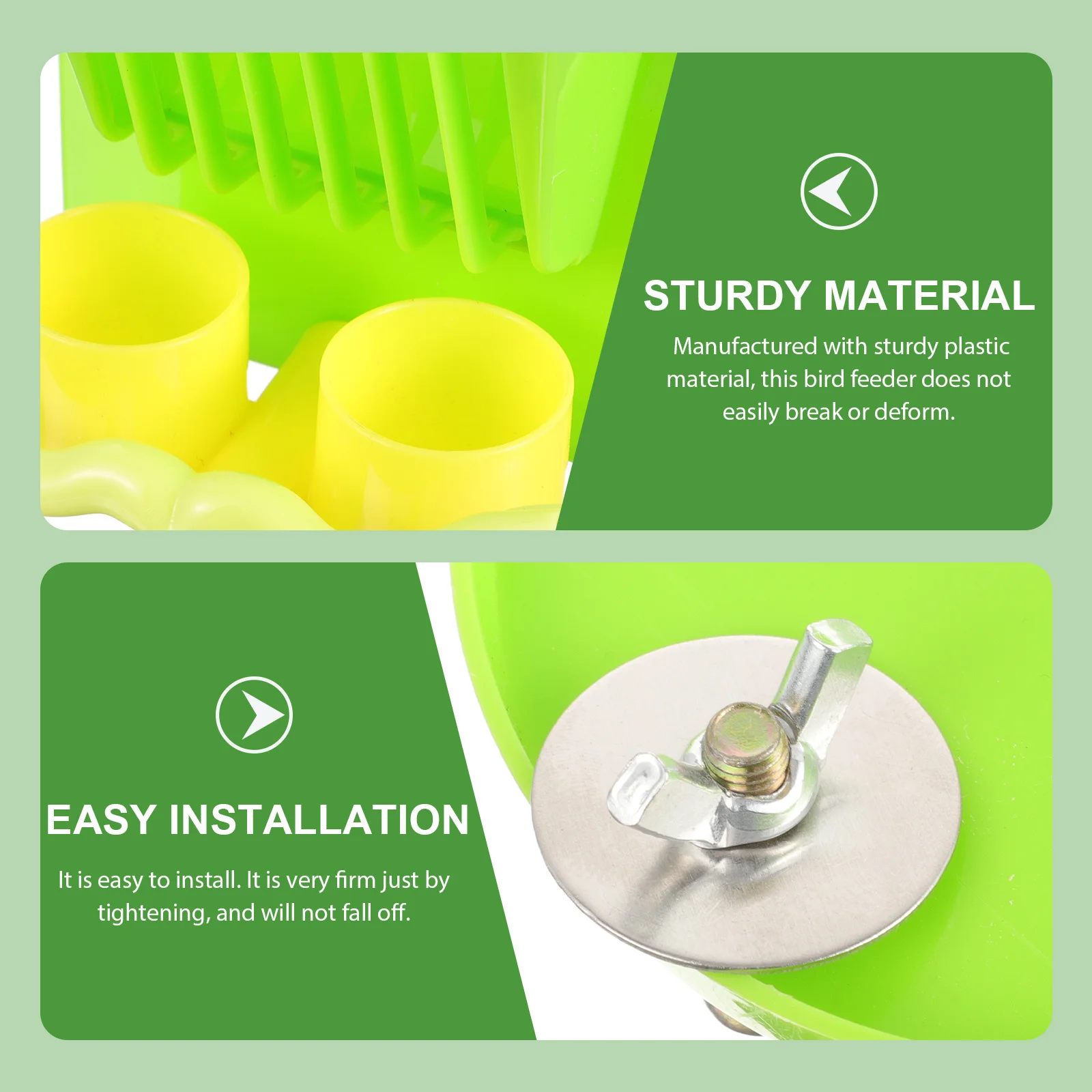 

Plastic Parakeet Cage Feeder Small Durable Bird Food Container Parrot Vegetable Feeder Bird Cage Accessories Food Dispenser