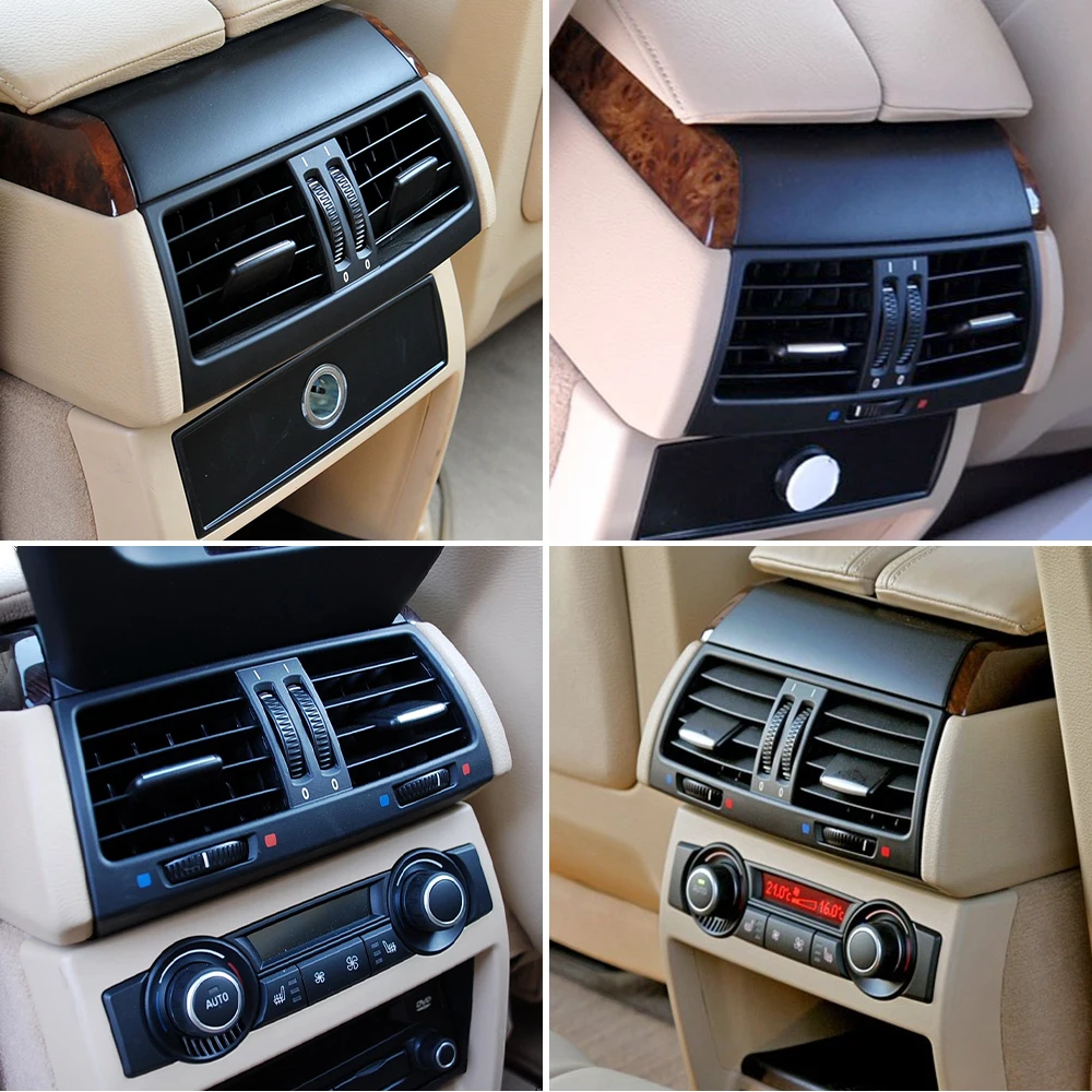 For BMW E70 E71 E72 Car Rear AC Air Vent Grille Panel Cover Replacement Accessory For BMW X5 X6 2007-2013