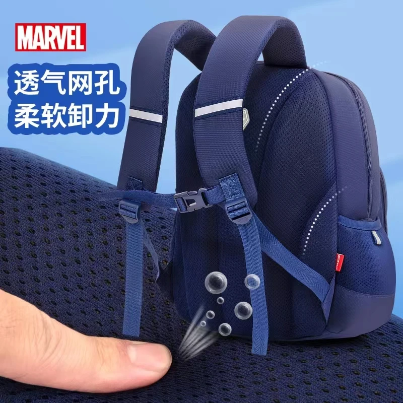 Disney-Bolsas escolares para meninos, Homem-Aranha de Ferro, grau 1-3, ombro primário, mochila ortopédica, Capitão América, 2022