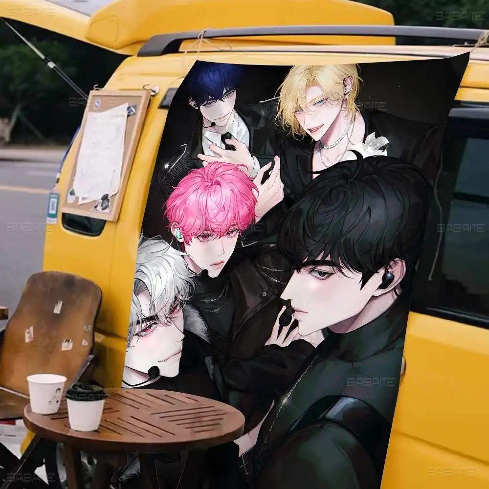 KPOP PLAVE Family Gatherings Outdoor Atmosphere Flags Camping Decorations Banners