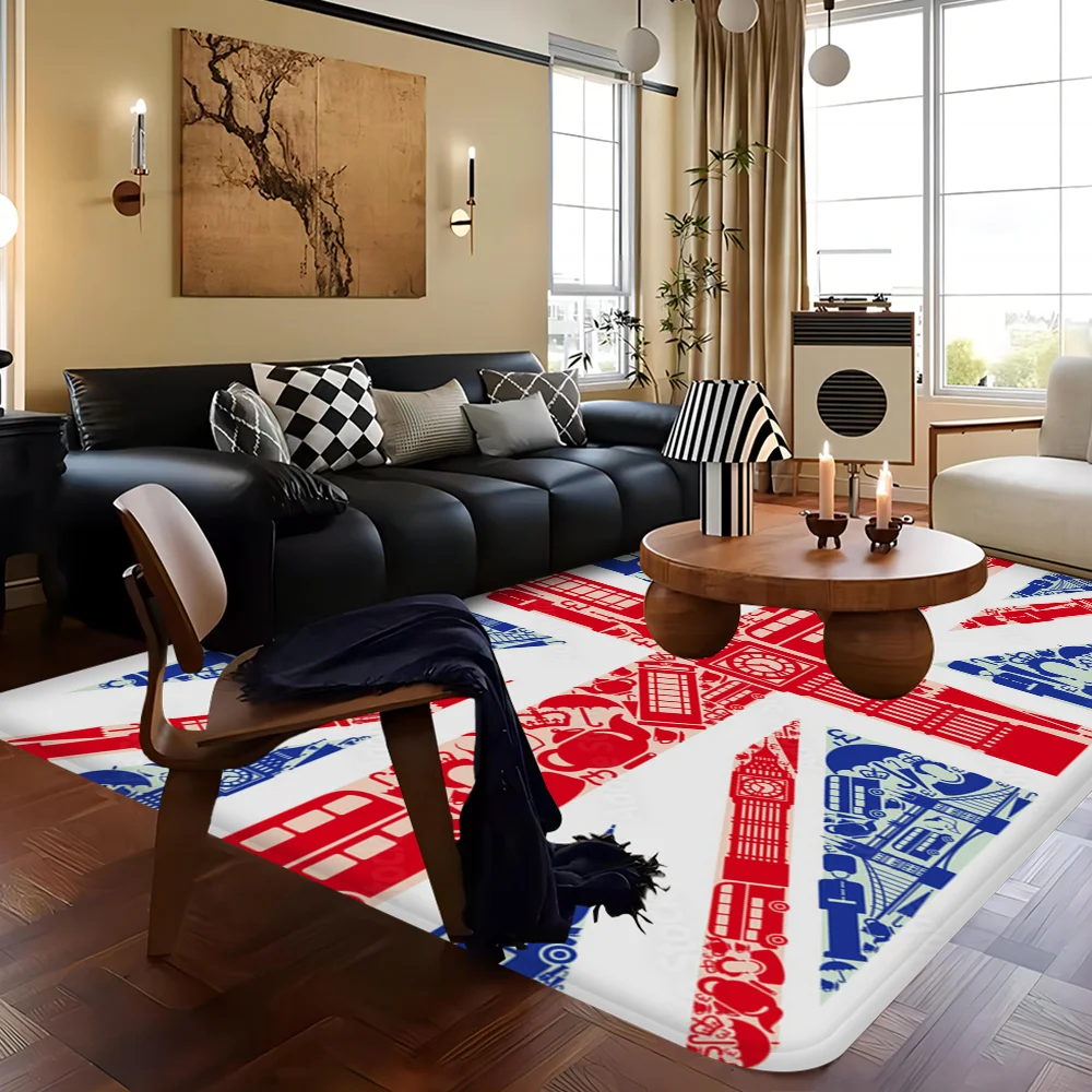 UK England Flag Room Mats Retro Multiple Choice Living Room Kitchen Rug Non-Slip Welcome Rug