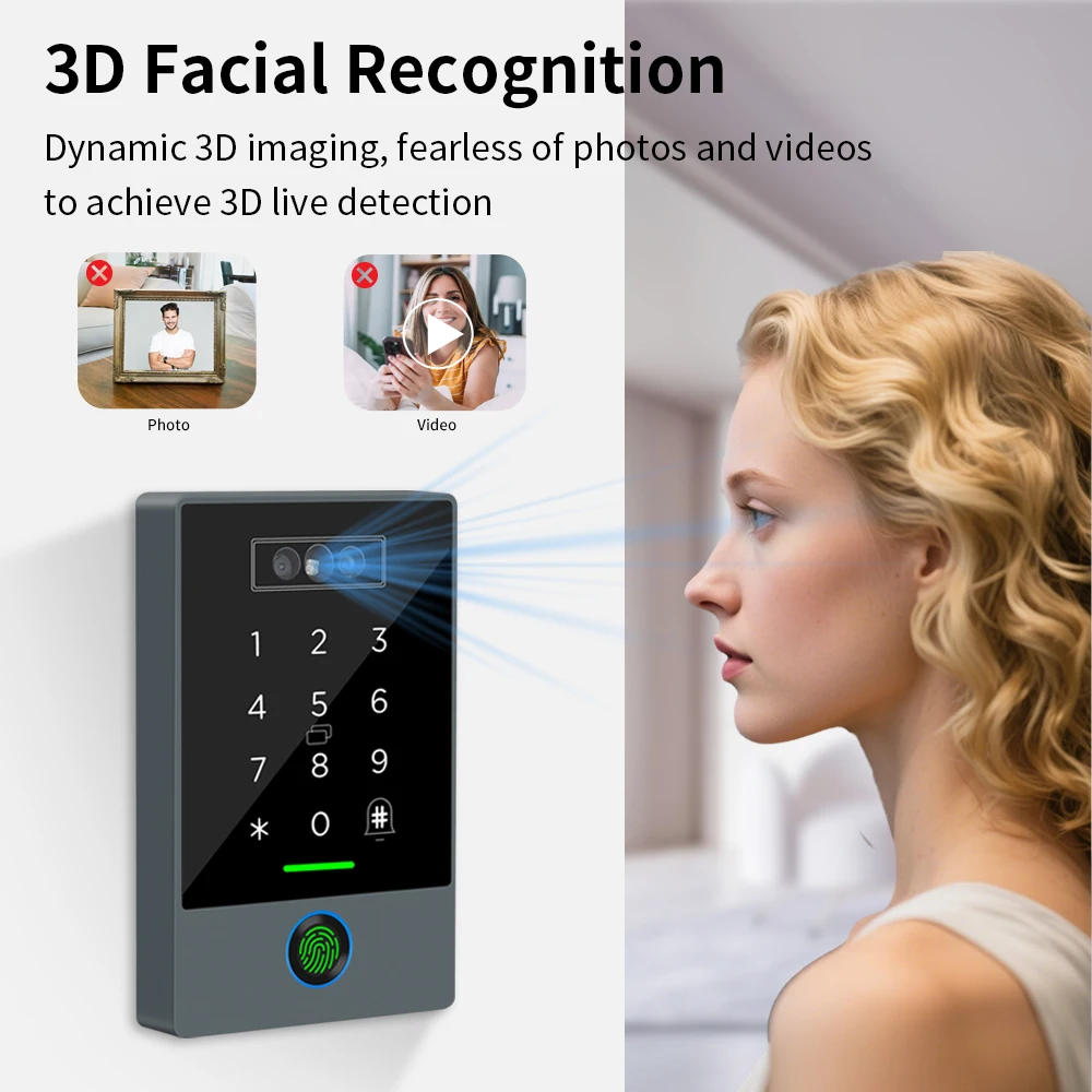 TTLOCK access control Smart Lock waterproof ip67 fingerprint WiFi face recognition visual intercom palm vein 13.5hz security