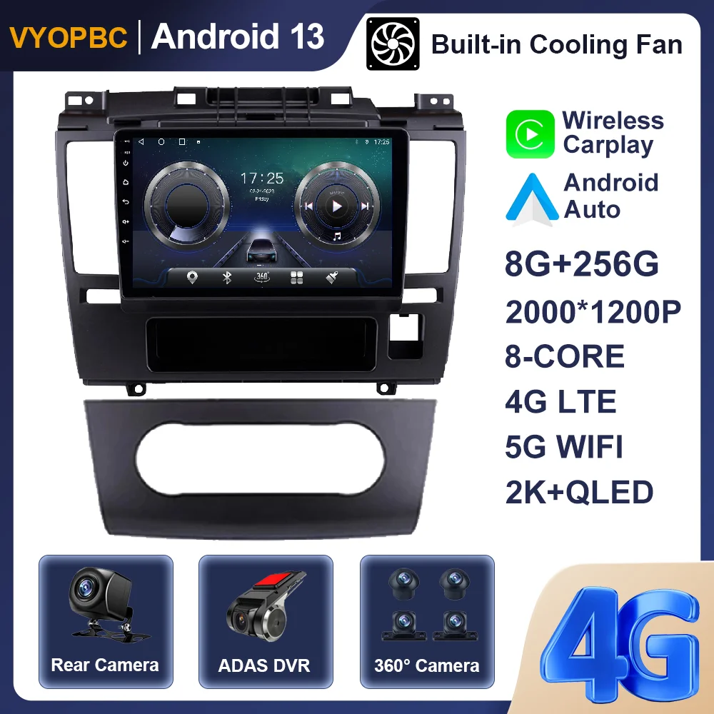 

Android 13 For NISSAN TIIDA Auto 2005 - 2010 Car Radio Video SWC Multimedia 4G No 2din DSP AHD Navigation GPS Autoradio Player