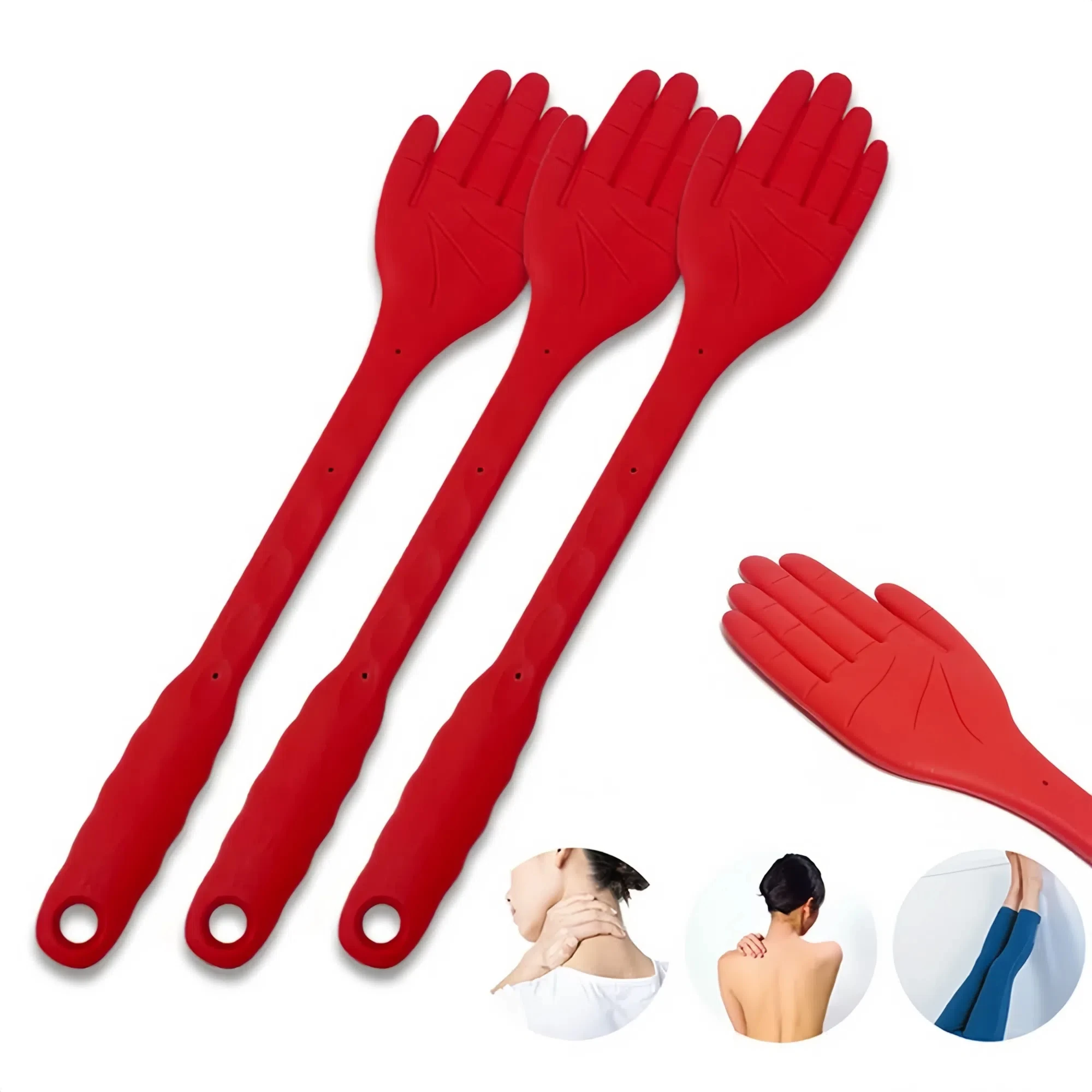 Silicone Massage Stick Fitness Tool Body Back Massage Massage Hammer Meridian Stimulation Body Relaxation Body Relax Scraper