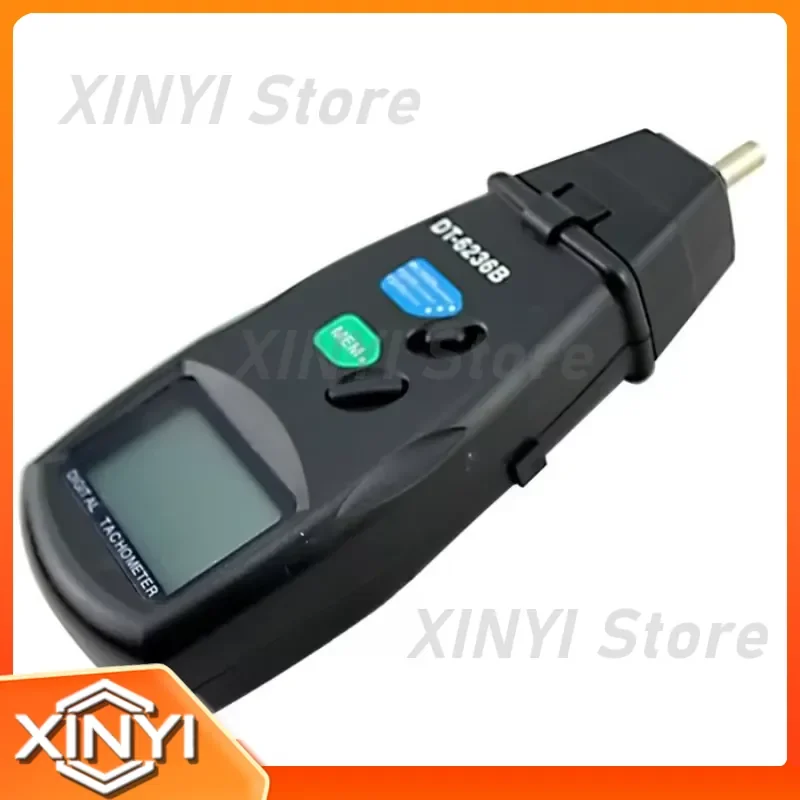 Photoelectric Tachometer for Digital RPM Meter Contact Line Speedometer for Motor Generator Fan Belt Measurement Tool