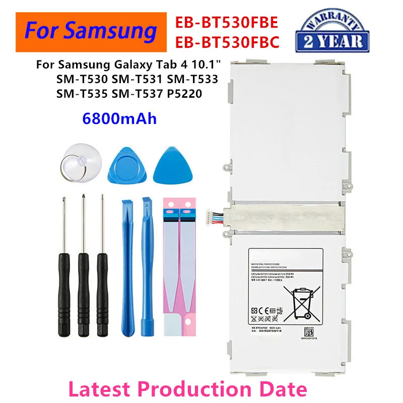 

Brand New Tablet EB-BT530FBE EB-BT530FBC Battery For Samsung Galaxy Tab 4 10.1" SM-T530/T531/T533/T535/T537 P5220