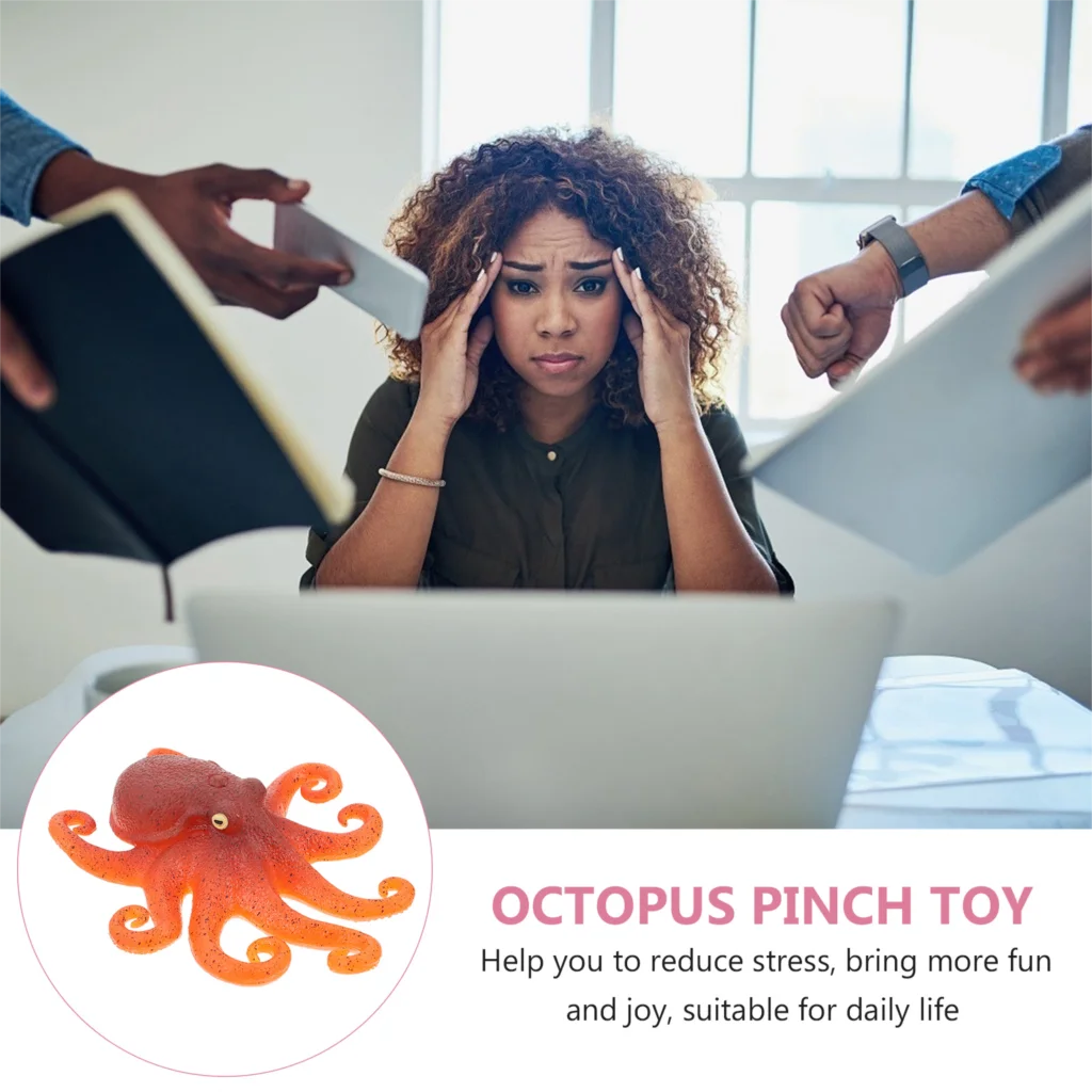 HOT SALE Sea Animal Toys Octopus Model Animals Figurine Rubber Life Creature Sensory Figures Ocean Figurines Underwater Fidget