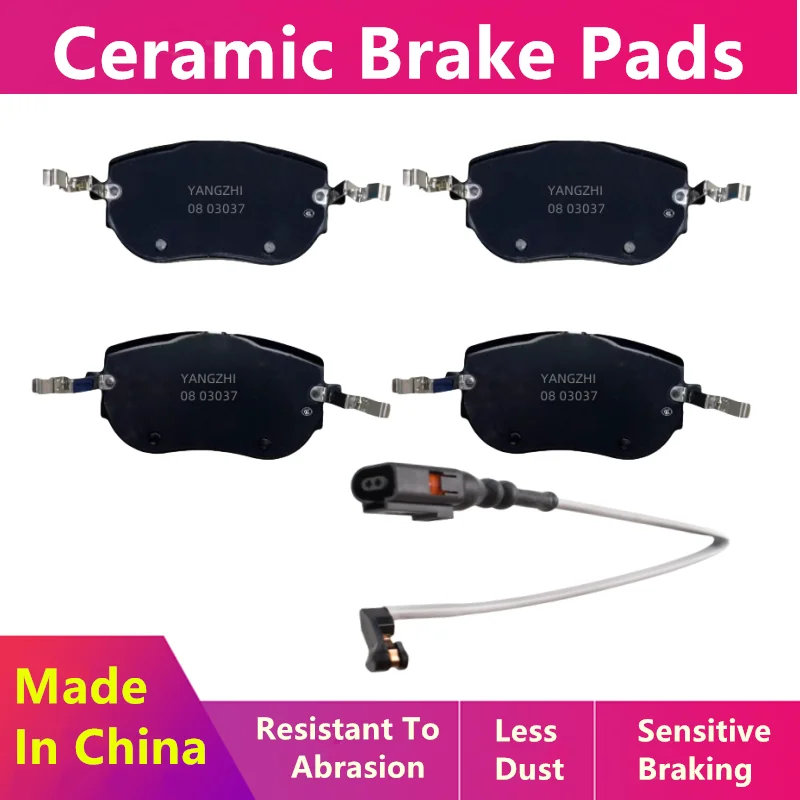 Ceramic front brake pads for Volkswagen ID.4 CROZZ (E61) X (E41) electric vehicle/large piece 1EA698151B small piece 1EA698151M