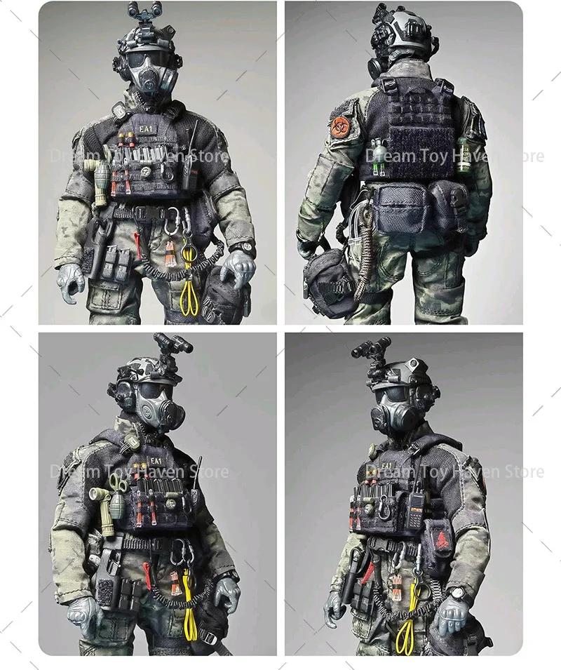 1/12 مقياس الجندي التكتيكية حبل حلقة تسلق نموذج المعدات العسكرية على ظهره ملحق Diy بها بنفسك 6 بوصة عمل الشكل الدمى #3