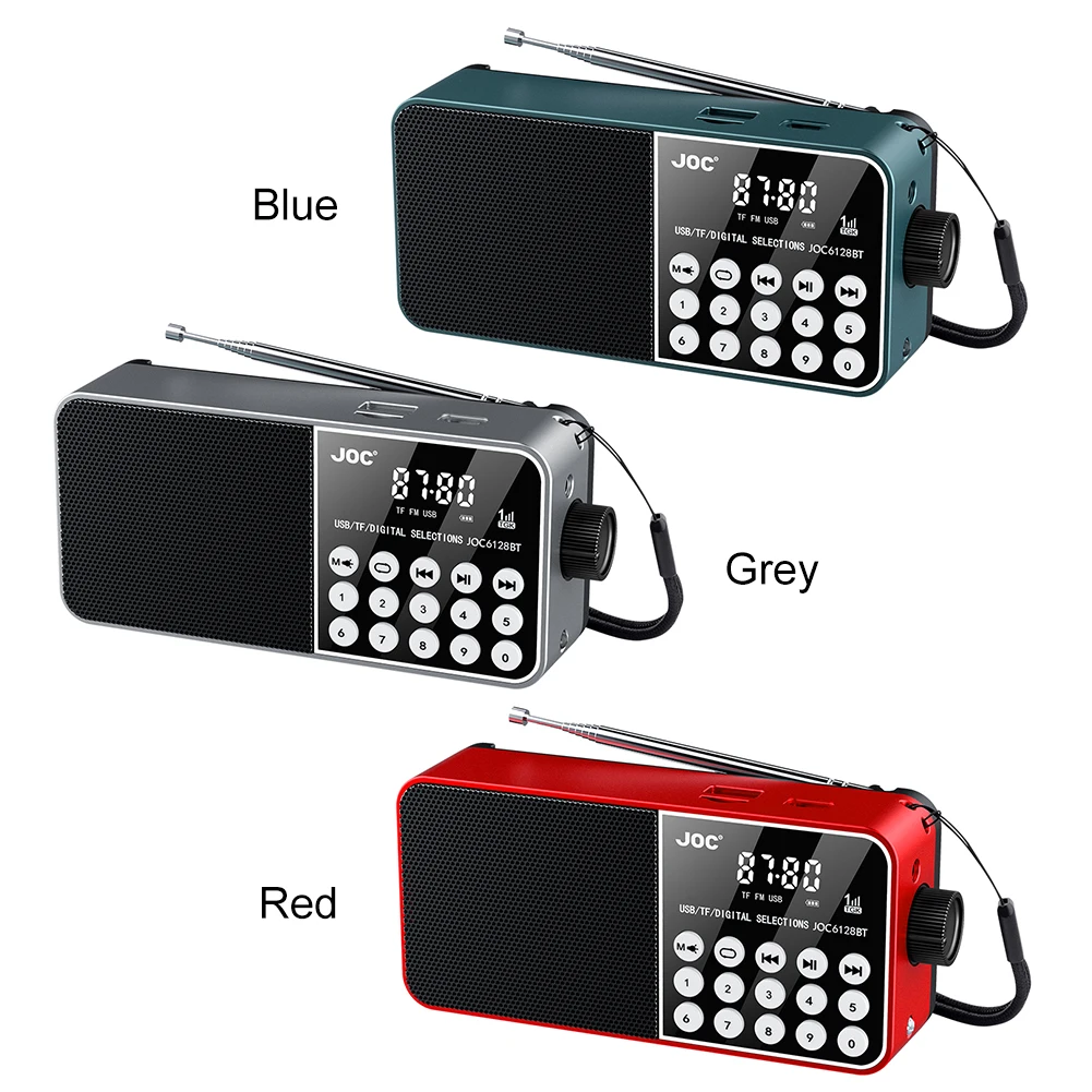 Full Band Radio Bluetooth-Compatible Broadcasting Player Radio USB Charging Wireless MP3 Radio for Emergency Hurricane