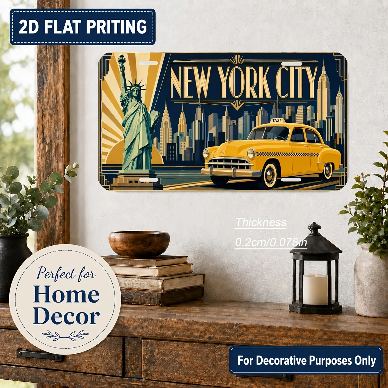 لوحة جدارية مسطحة ثنائية الأبع - مراجعة Home Office York وسعره