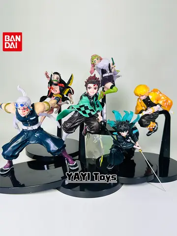 Hot Anime Demon Slayer Figure Tanjirou Agatsuma Zenitsu Kyoujurou Anime Model Action Figure PVC collection Toy for Kids Gift