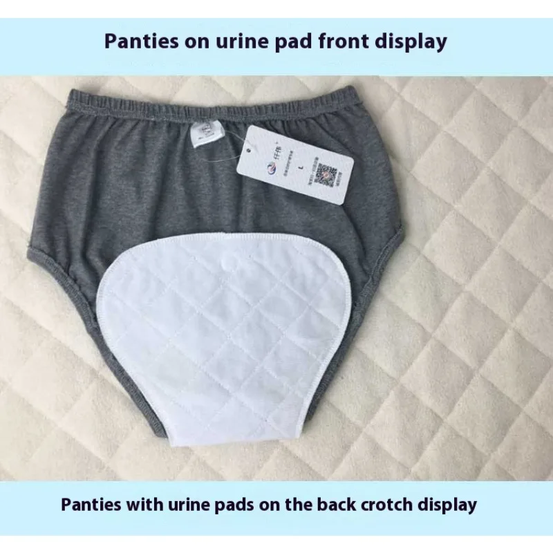 Post-Surgery Incontinence Underwear with Diaper Pads Patients Recovery Anti-Leak Washable Reusable Adult Diapers Elderly Light