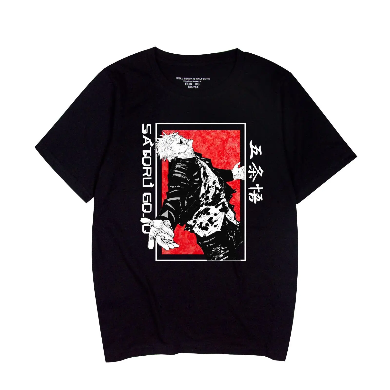 

Bandai Genuine High Quality Riman Spell Return Jujutsu Kaisen Printed Short Sleeve Men's and Women's Crew Neck Loose T-Shirt