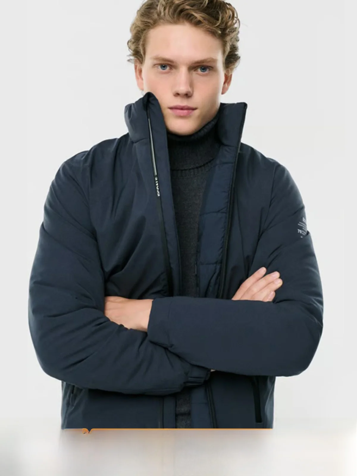 

Экологичный водонепроницаемый легкий хлопковый мужской тюнет с воротником-стойкой, осенне-зимний теплый эффективный хлопковый жилет-стойка