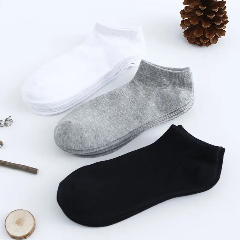 New 1 Pair High Quality Men Socks Breathable Cotton Sports Socks Invisible Low Cut Ankle Sock Men's Casual Boat Sox Short Sokken