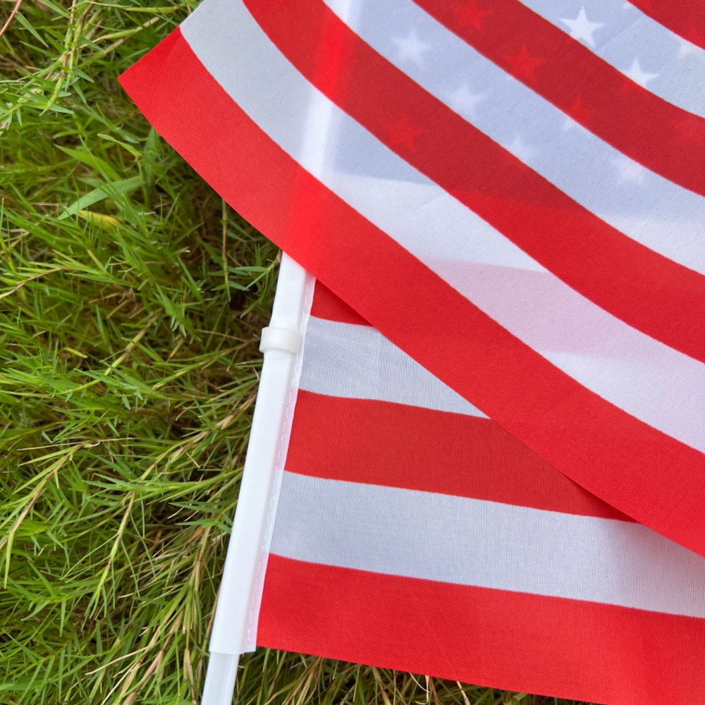 USA Flags 30*45CM American/USA/United States Window Car Flags and Banners Small Outdoor Polyester Print Flag