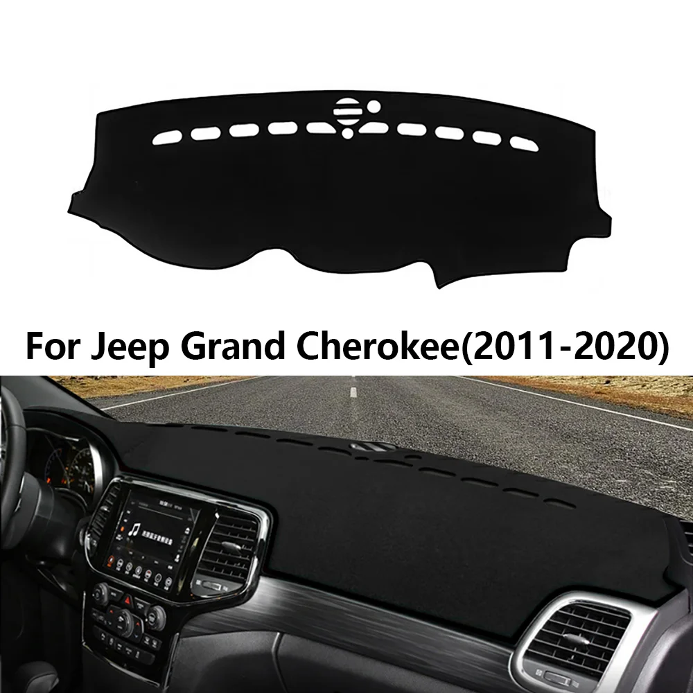 Car Dashboard Cover Pad For Jeep Grand Cherokee 2011-2020 Sunshade Protector Anti-UV Dash Mats Non-slip Pads Interior