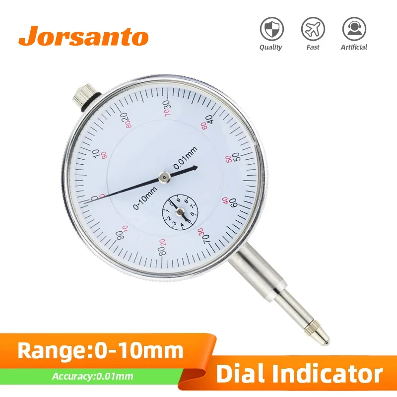 0-10mm Dial Indicator Precision 0.01mm Dial Bore Gauge Indicator Micrometer Tool Hour Type Indicator Measurement Comparator