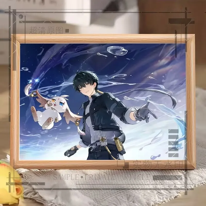 "Mingchao, Drifter" 2D 애니메이션 주변기기 크리에이티브 룸 책상 장식품, 사진 프레임, 선물 홈 인테리어 선물 Wuthering Waves