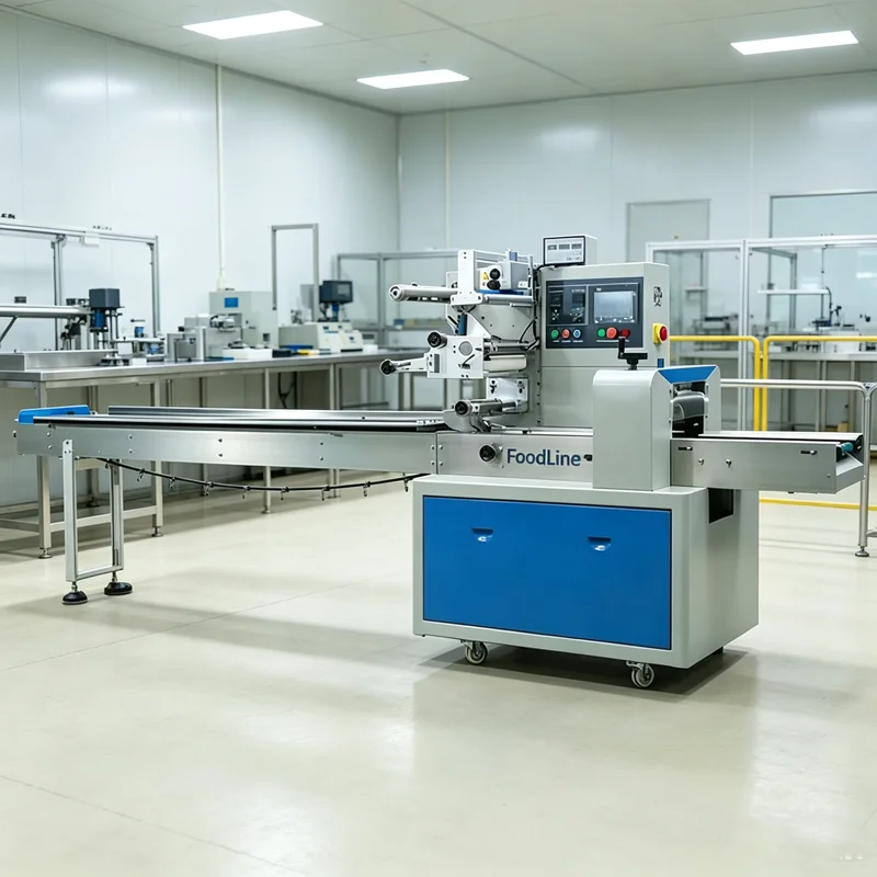 Multi-functional Auto Pillow Packaging Machine for Gingerbread and Pastry Food with Stable Performance and High Efficiency OME