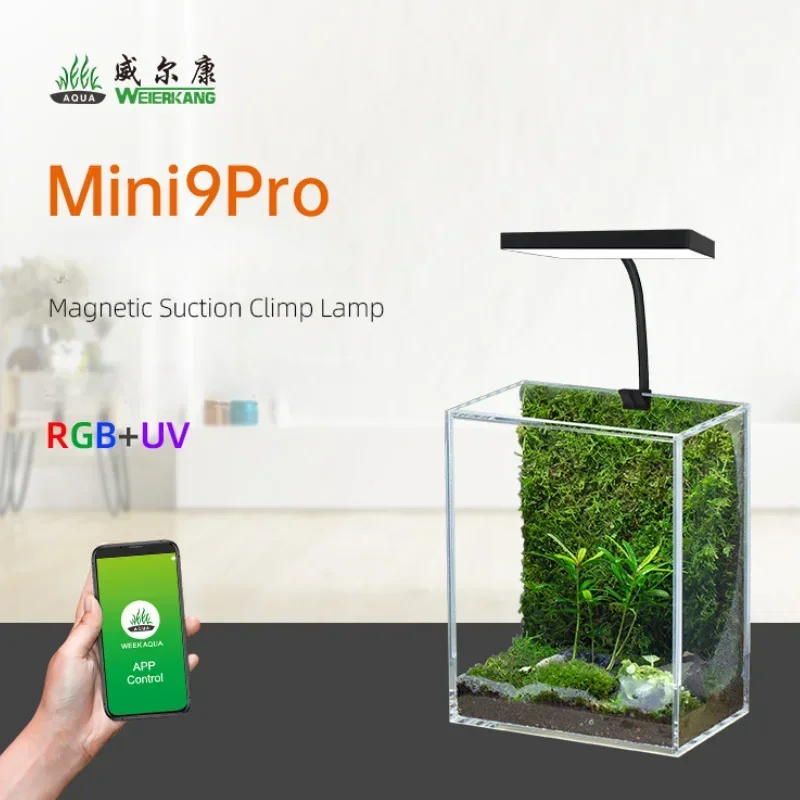 Mini 90pro WEEK AQUA USB Aquarium Light Full Spectrum LED Ecology Microlandscape light with APP Bluetooth Controller