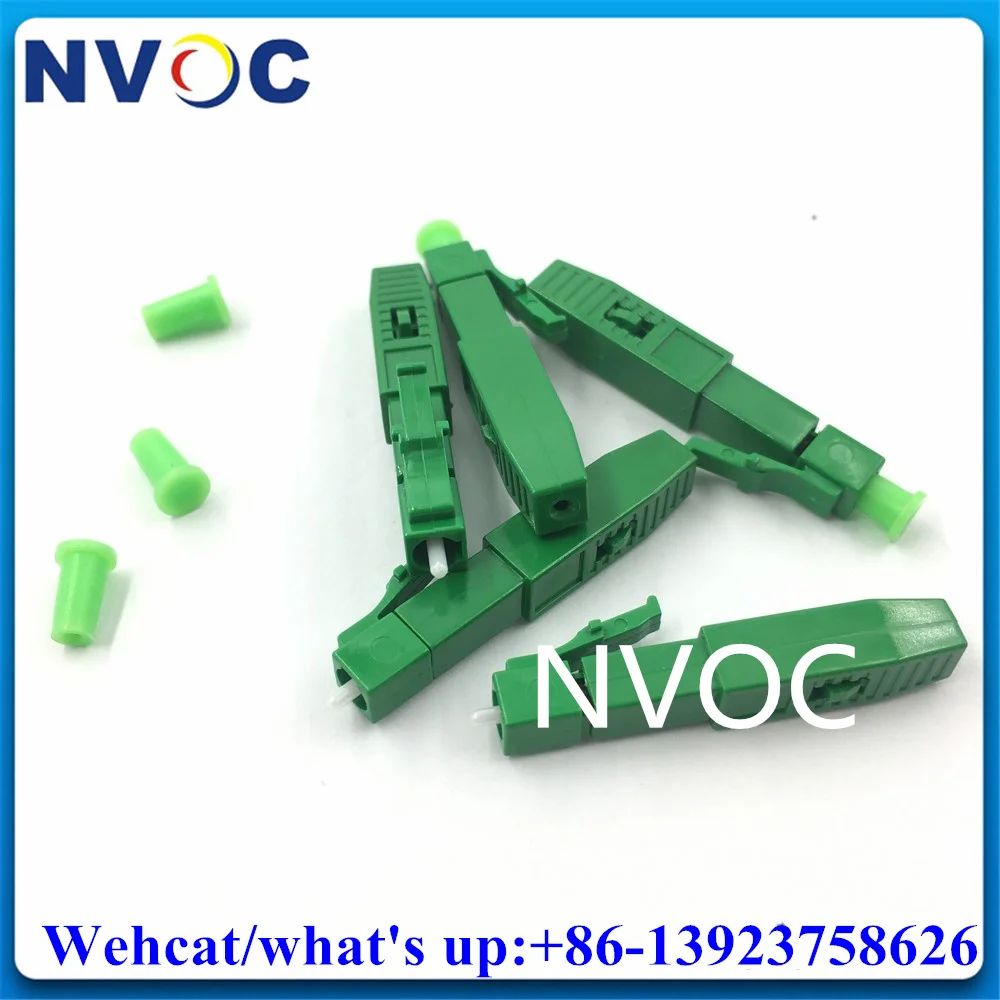 100Pcs LC/APC 0.9mm 2.0mm 3.0mm Fast Field Assembly Fiber Quick Connector Adapter Support  Indoor Cable